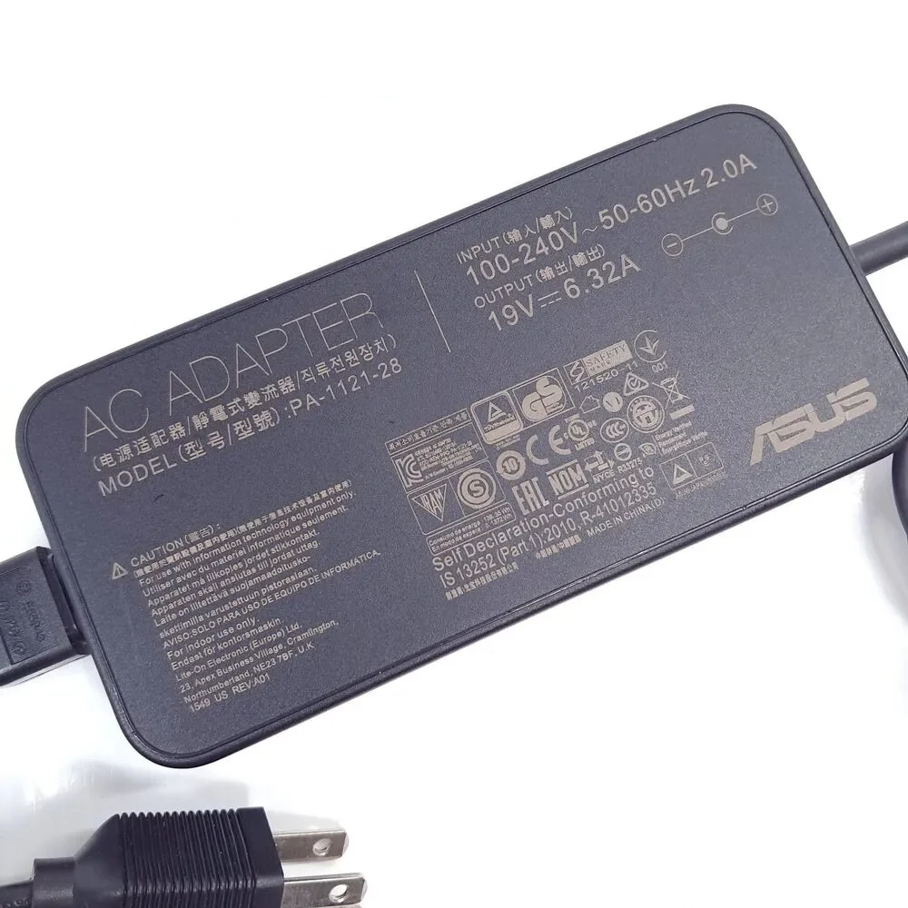 Asus Charger PA-1121-28 120W laptop power Adapter cord 100-240V Genuine OEM